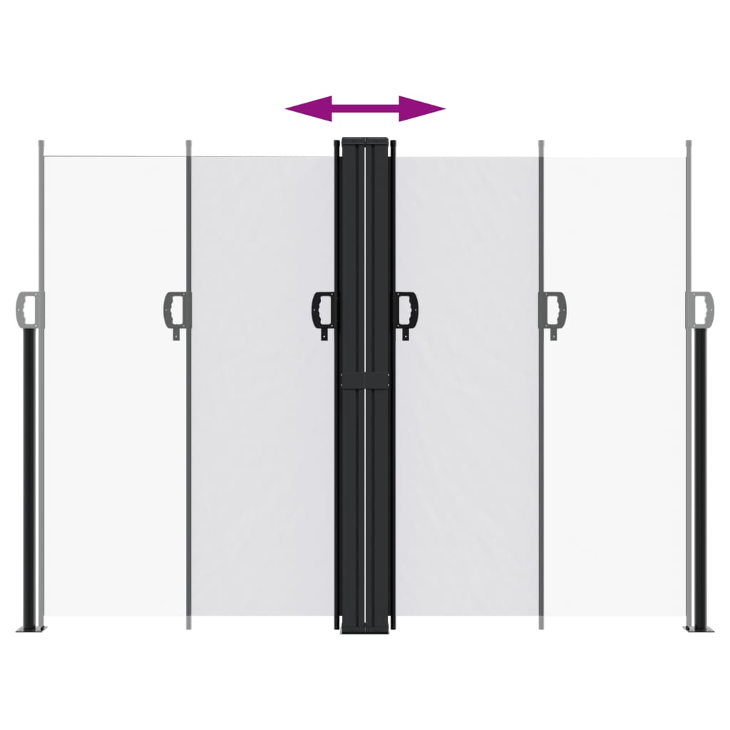 Tenda da Sole Laterale Retrattile Bianco 180x1000 cm 4004751