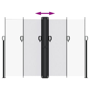 Tenda da Sole Laterale Retrattile Bianco 180x1000 cm 4004751