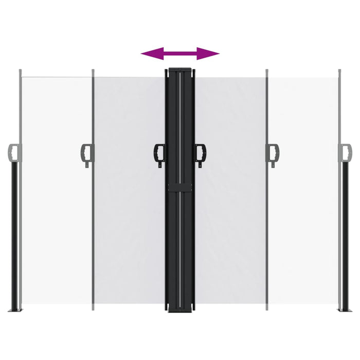 Tenda da Sole Laterale Retrattile Bianco 180x1000 cm 4004751