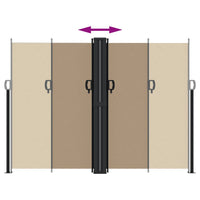 Tenda da Sole Laterale Retrattile Tortora 180x1000 cm 4004754