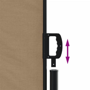 Tenda da Sole Laterale Retrattile Tortora 180x1000 cm 4004754