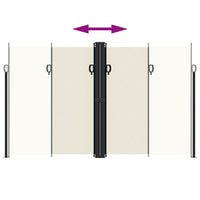 Tenda da Sole Laterale Retrattile Crema 200x1000 cm 4004760