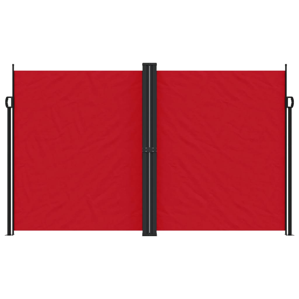Tenda da Sole Laterale Retrattile Rossa 200x1000 cm 4004762