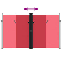 Tenda da Sole Laterale Retrattile Rossa 200x1000 cm 4004762