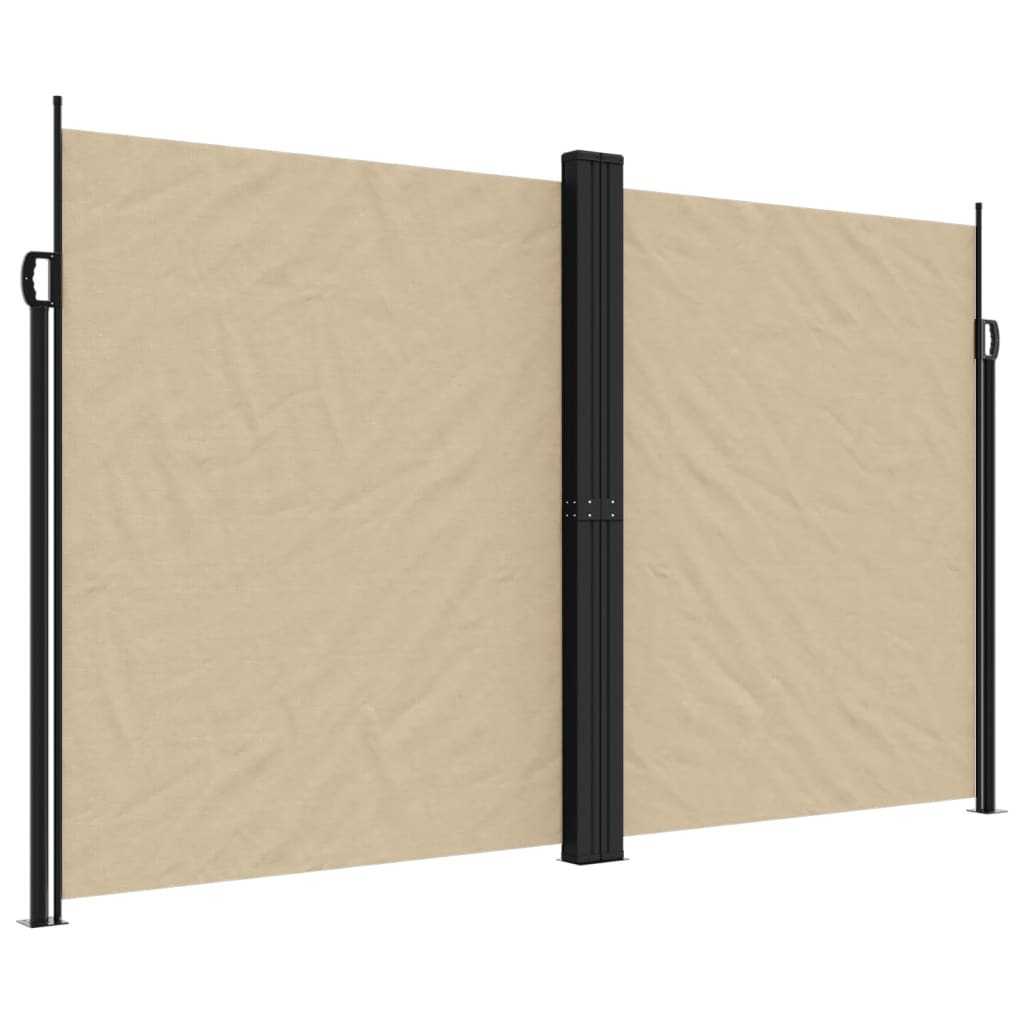 Tenda da Sole Laterale Retrattile Beige 200x1000 cm 4004765