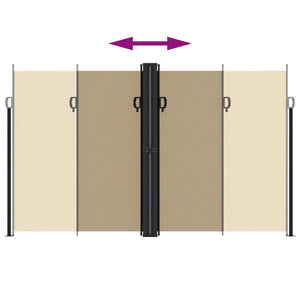 Tenda da Sole Laterale Retrattile Beige 200x1000 cm 4004765