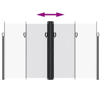 Tenda da Sole Laterale Retrattile Bianca 200x1000 cm 4004766