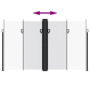 Tenda da Sole Laterale Retrattile Bianca 200x1000 cm 4004766