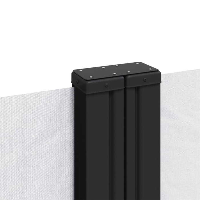 Tenda da Sole Laterale Retrattile Bianca 200x1000 cm 4004766