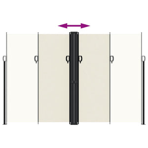 Tenda da Sole Laterale Retrattile Crema 220x1000 cm 4004775