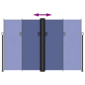 Tenda da Sole Laterale Retrattile Blu 220x1000 cm 4004776