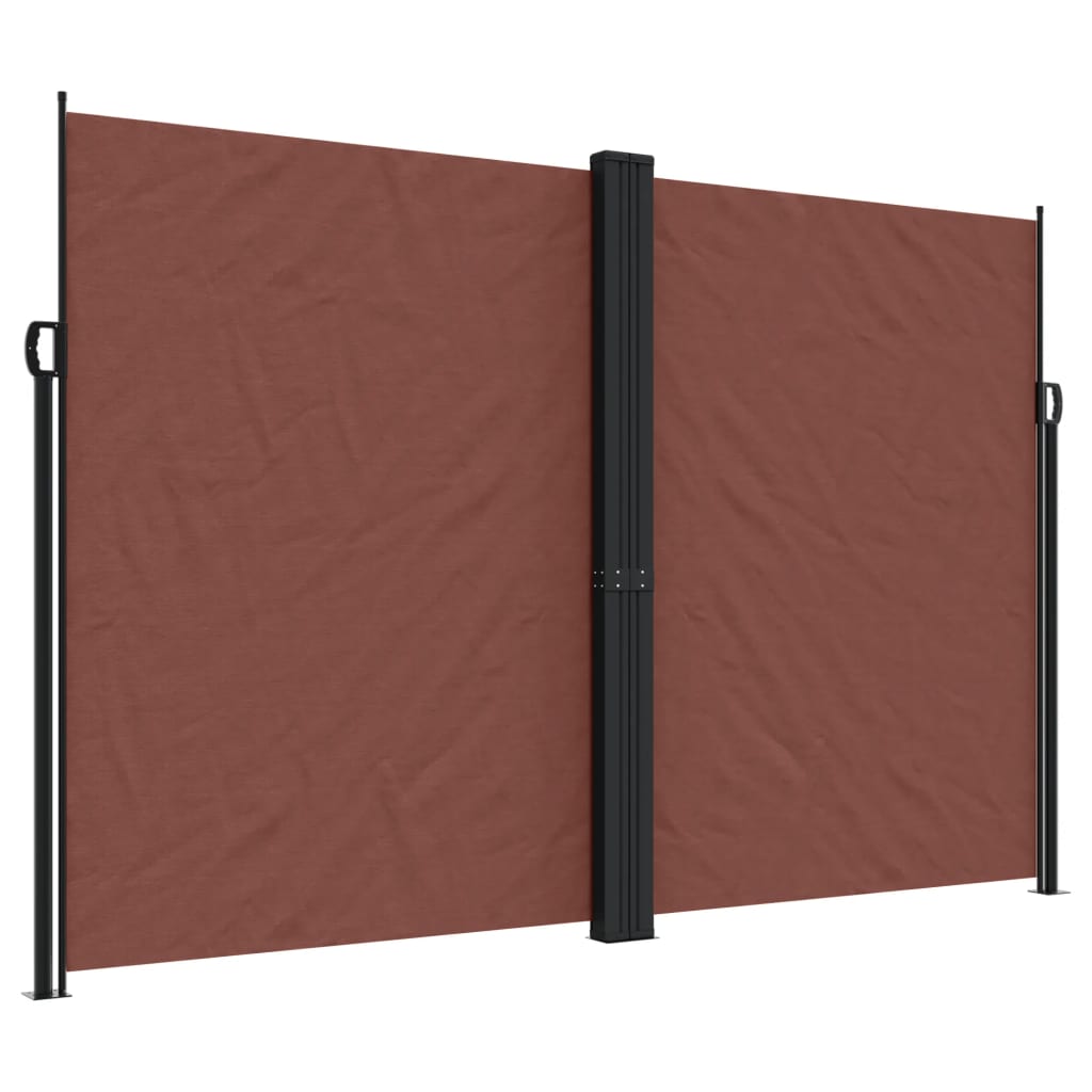 Tenda da Sole Laterale Retrattile Marrone 220x1000 cm 4004779