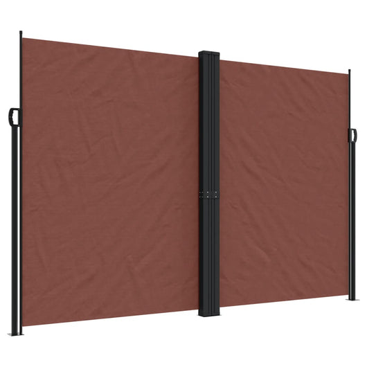 Tenda da Sole Laterale Retrattile Marrone 220x1000 cm 4004779