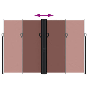 Tenda da Sole Laterale Retrattile Marrone 220x1000 cm 4004779