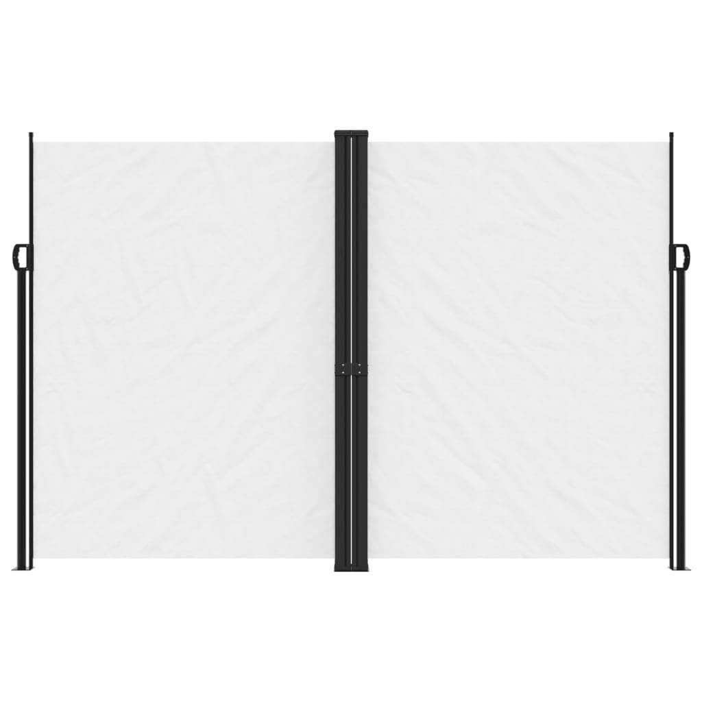 Tenda da Sole Laterale Retrattile Bianca 220x1000 cm 4004781