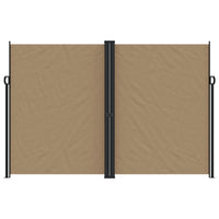 Tenda da Sole Laterale Retrattile Tortora 220x1000 cm 4004784