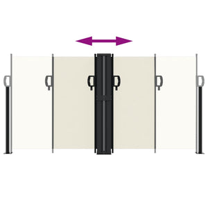 Tenda da Sole Laterale Retrattile Crema 120x1200 cm 4004790