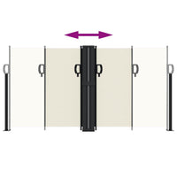 Tenda da Sole Laterale Retrattile Crema 120x1200 cm