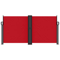 Tenda da Sole Laterale Retrattile Rossa 120x1200 cm 4004792