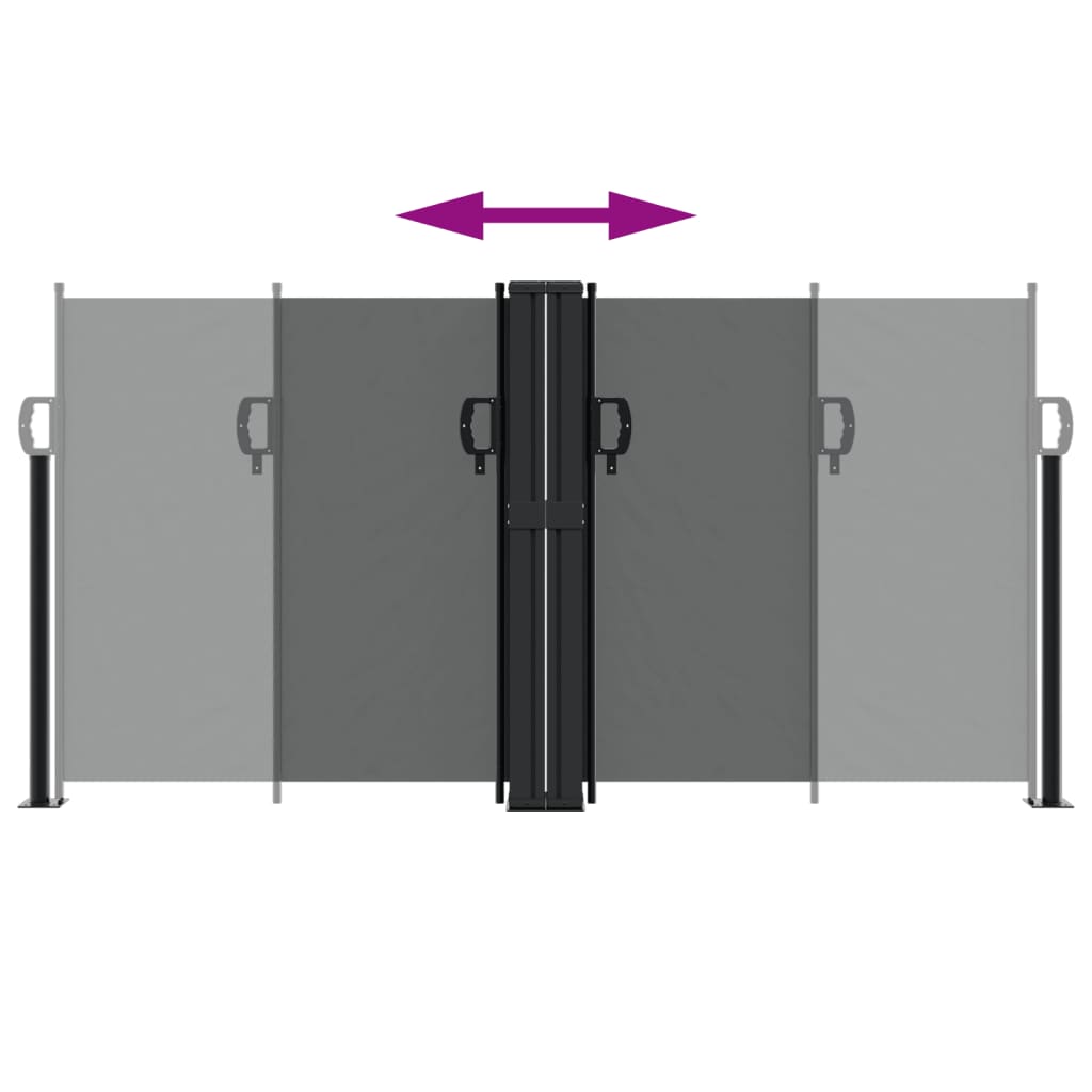 Tenda da Sole Laterale Retrattile Antracite 120x1200 cm 4004793