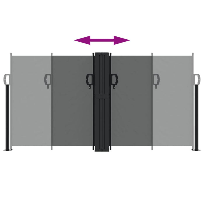 Tenda da Sole Laterale Retrattile Antracite 120x1200 cm 4004793