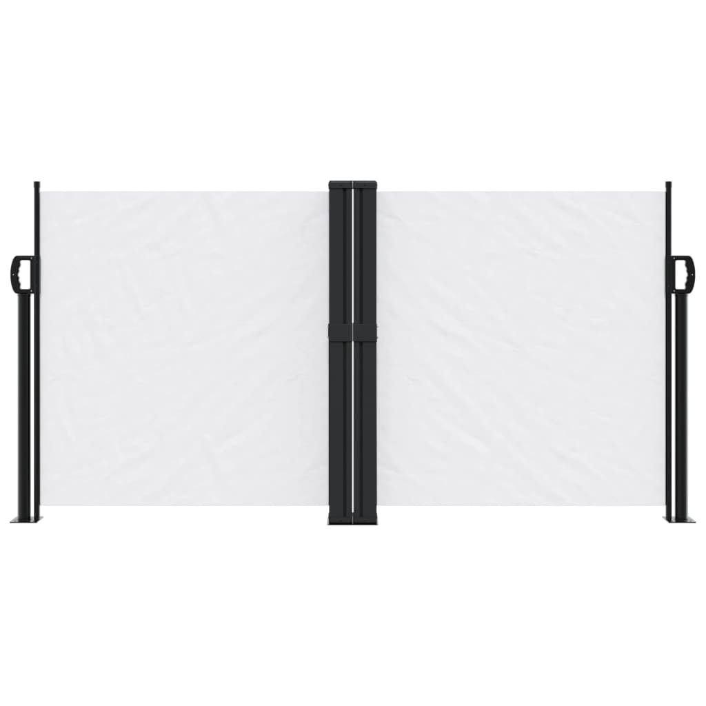 Tenda da Sole Laterale Retrattile Bianca 120x1200 cm 4004796