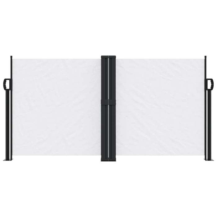 Tenda da Sole Laterale Retrattile Bianca 120x1200 cm 4004796