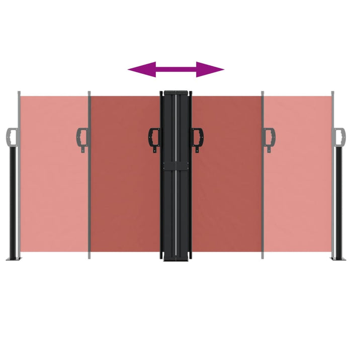 Tenda da Sole Laterale Retrattile Terracotta 120x1200 cm 4004798