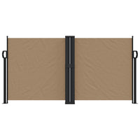 Tenda da Sole Laterale Retrattile Tortora 120x1200 cm 4004799