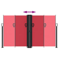 Tenda Laterale Retrattile Rossa 140x1200 cm 4004807