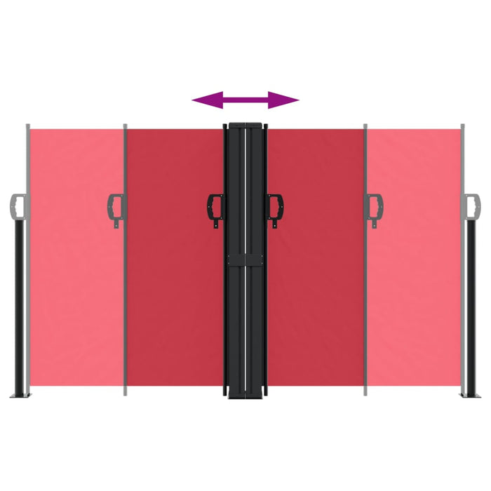 Tenda Laterale Retrattile Rossa 140x1200 cm 4004807