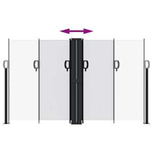 Tenda Laterale Retrattile Bianca 140x1200 cm 4004811