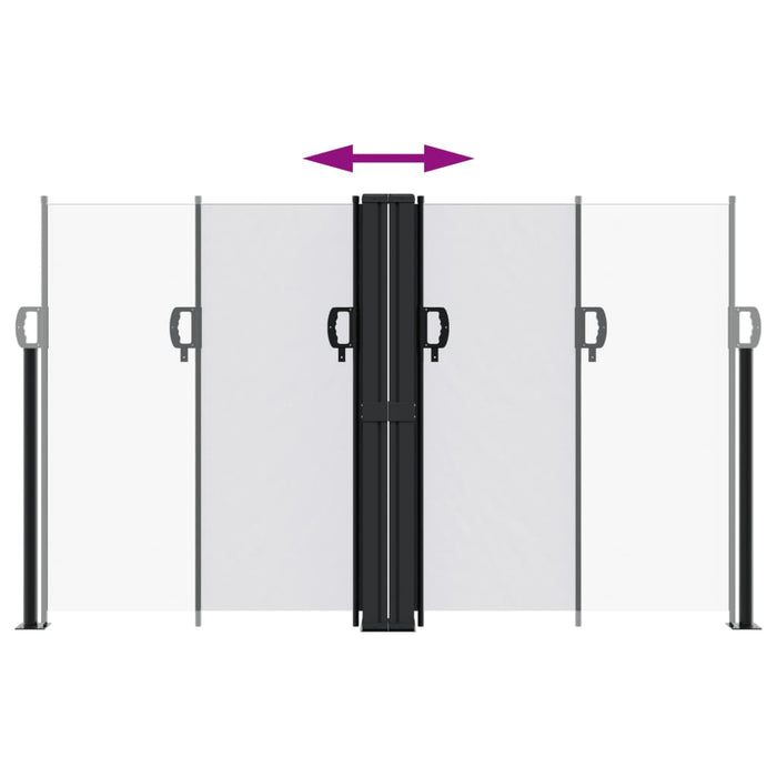 Tenda Laterale Retrattile Bianca 140x1200 cm 4004811