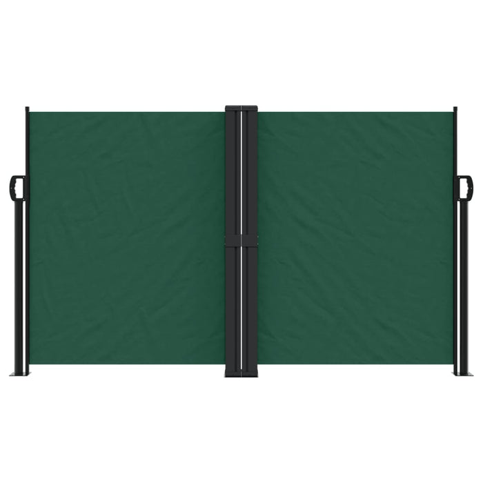 Tenda da Sole Laterale Retrattile Verde Scuro 140x1200 cm