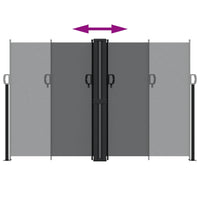 Tenda da Sole Laterale Retrattile Nera 160x1200 cm 4004819