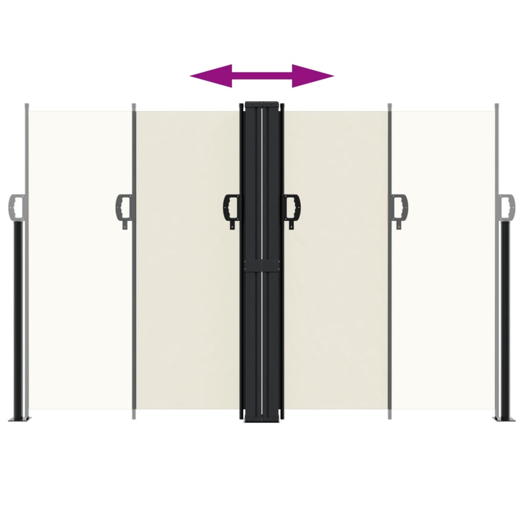 Tenda da Sole Laterale Retrattile Crema 160x1200 cm 4004820