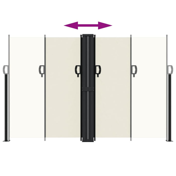 Tenda da Sole Laterale Retrattile Crema 160x1200 cm 4004820