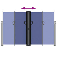 Tenda da Sole Laterale Retrattile Blu 160x1200 cm 4004821