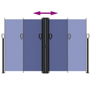 Tenda da Sole Laterale Retrattile Blu 160x1200 cm 4004821