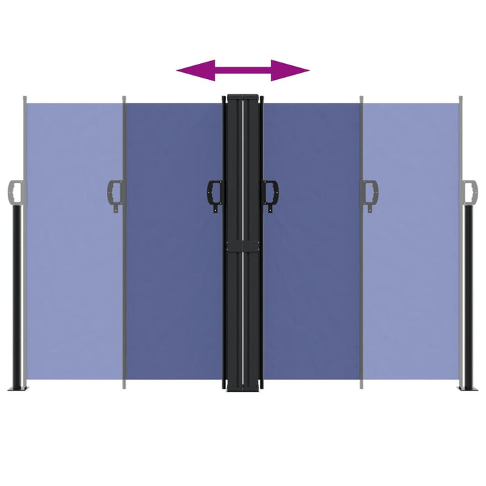 Tenda da Sole Laterale Retrattile Blu 160x1200 cm 4004821