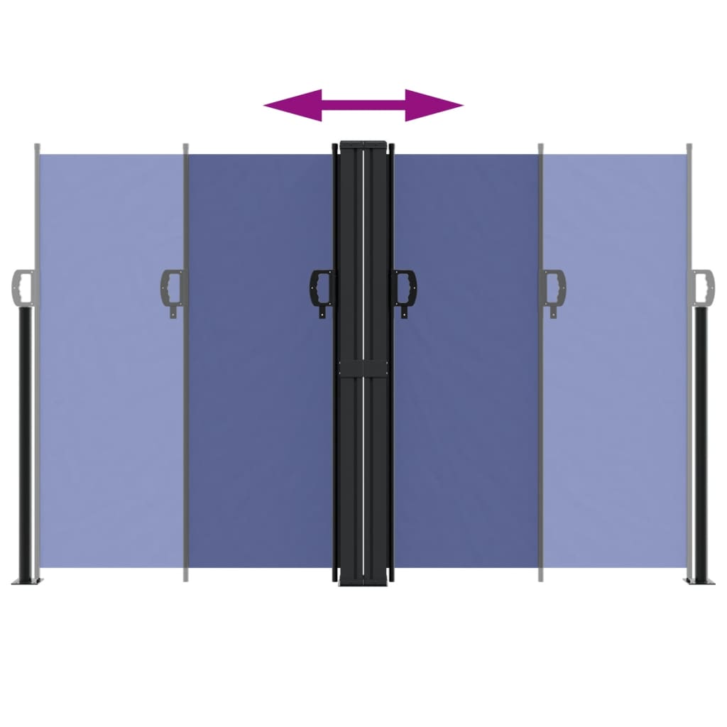 Tenda da Sole Laterale Retrattile Blu 160x1200 cm 4004821