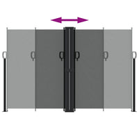 Tenda da Sole Laterale Retrattile Antracite 160x1200 cm