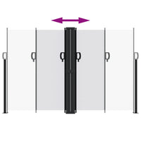 Tenda da Sole Laterale Retrattile Bianca 160x1200 cm 4004826