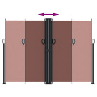 Tenda da Sole Laterale Retrattile Marrone 180x1200 cm 4004839