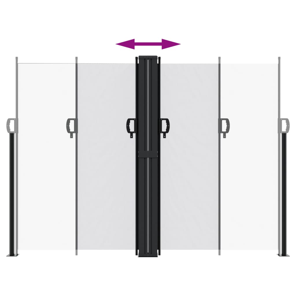 Tenda da Sole Laterale Retrattile Bianca 180x1200 cm