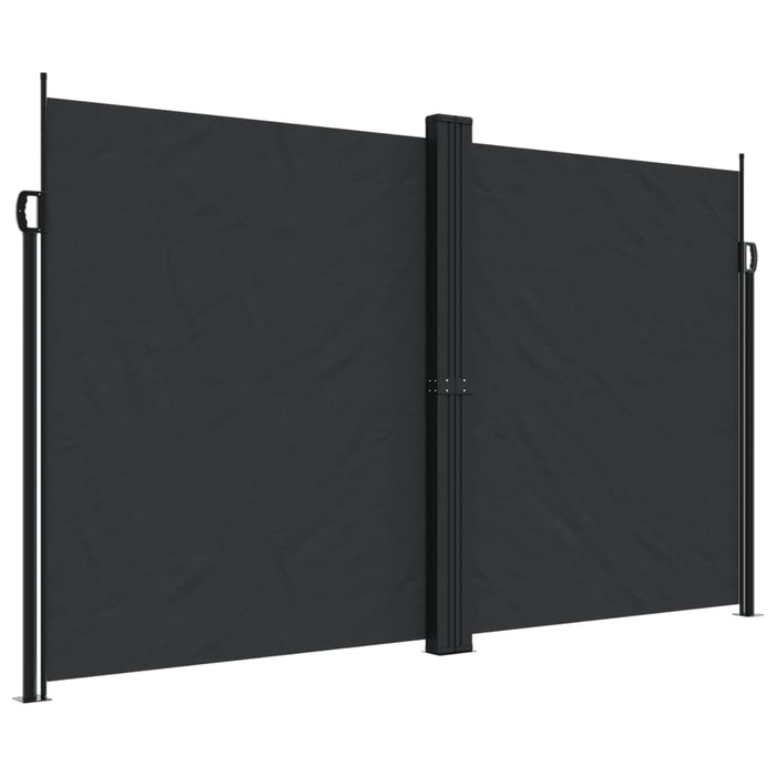 Tenda da Sole Laterale Retrattile Nera 200x1200 cm 4004849