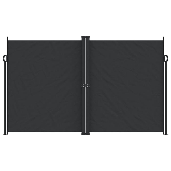 Tenda da Sole Laterale Retrattile Nera 200x1200 cm 4004849