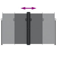 Tenda da Sole Laterale Retrattile Nera 200x1200 cm 4004849