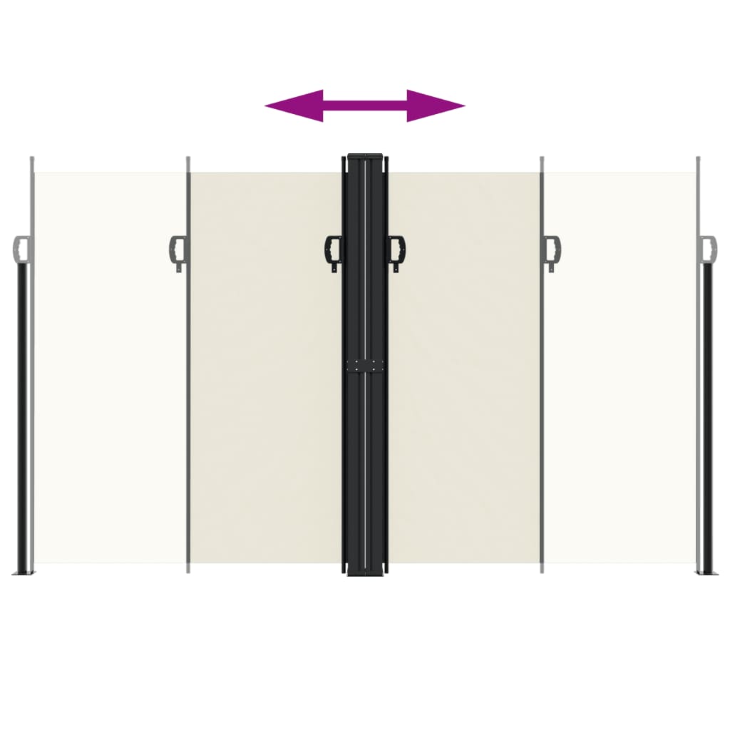 Tenda da Sole Laterale Retrattile Crema 200x1200 cm 4004850