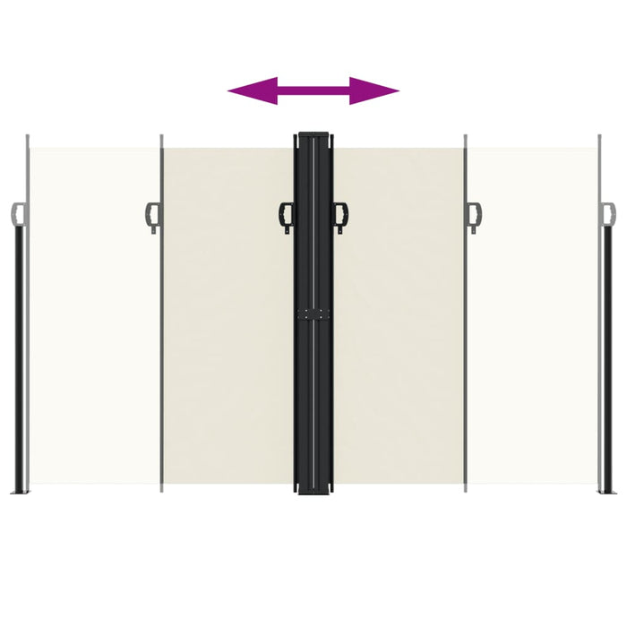 Tenda da Sole Laterale Retrattile Crema 200x1200 cm 4004850